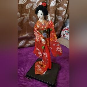 Vintage Japanese Kimono Kabuki Doll Geisha Figurine  14